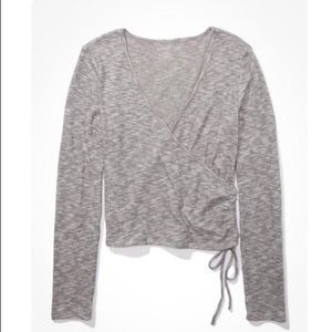 AEO Grey Vneck